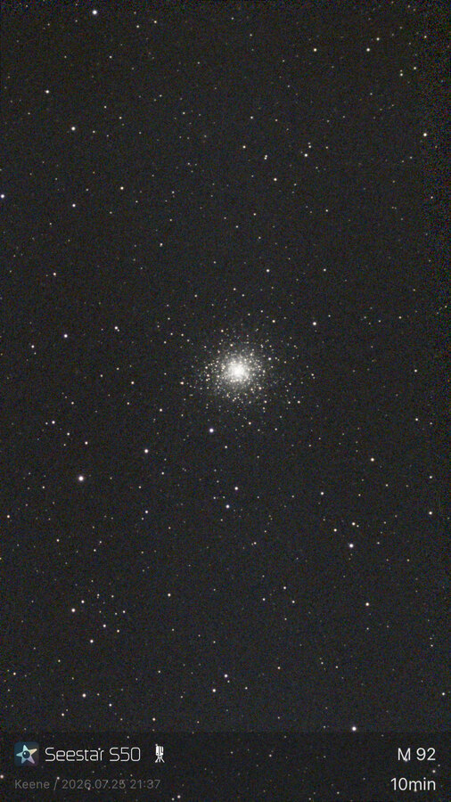 M92 globular star cluster